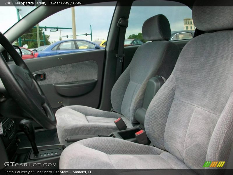 Pewter Grey / Grey 2003 Kia Spectra Sedan