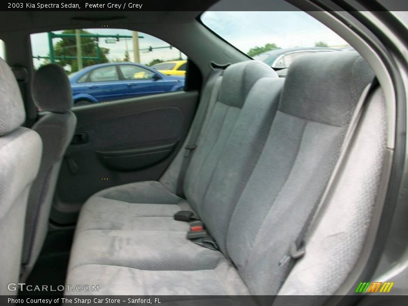 Pewter Grey / Grey 2003 Kia Spectra Sedan