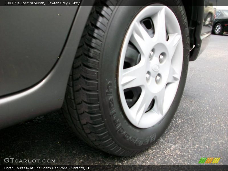 Pewter Grey / Grey 2003 Kia Spectra Sedan