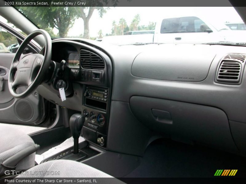 Pewter Grey / Grey 2003 Kia Spectra Sedan