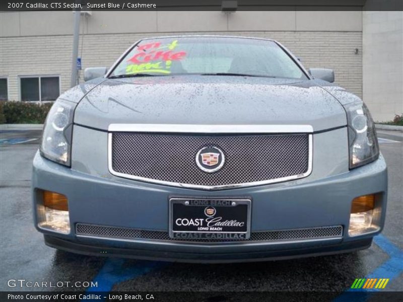 Sunset Blue / Cashmere 2007 Cadillac CTS Sedan