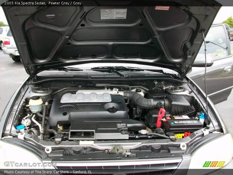 Pewter Grey / Grey 2003 Kia Spectra Sedan