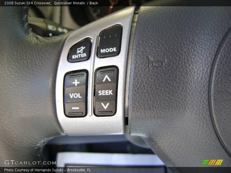 Quicksilver Metallic / Black 2008 Suzuki SX4 Crossover