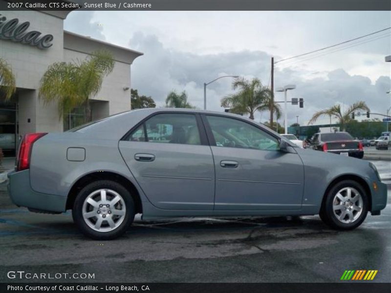 Sunset Blue / Cashmere 2007 Cadillac CTS Sedan