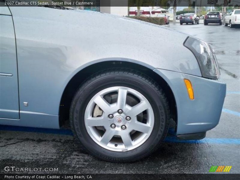 Sunset Blue / Cashmere 2007 Cadillac CTS Sedan
