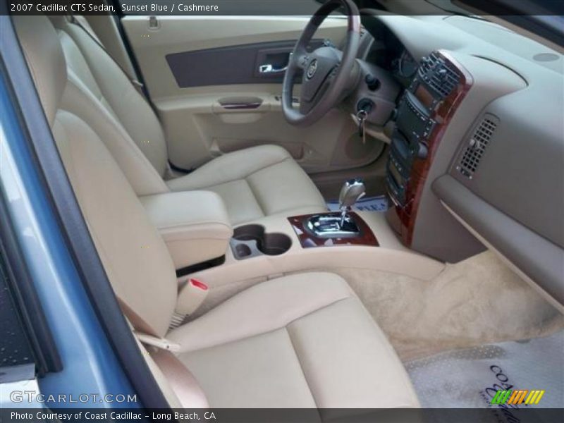 Sunset Blue / Cashmere 2007 Cadillac CTS Sedan