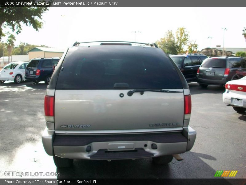 Light Pewter Metallic / Medium Gray 2000 Chevrolet Blazer LS