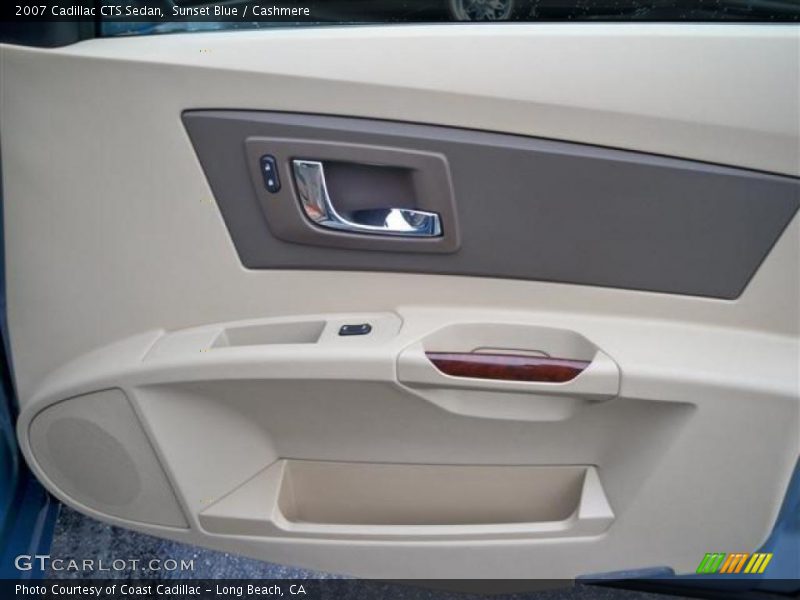 Sunset Blue / Cashmere 2007 Cadillac CTS Sedan