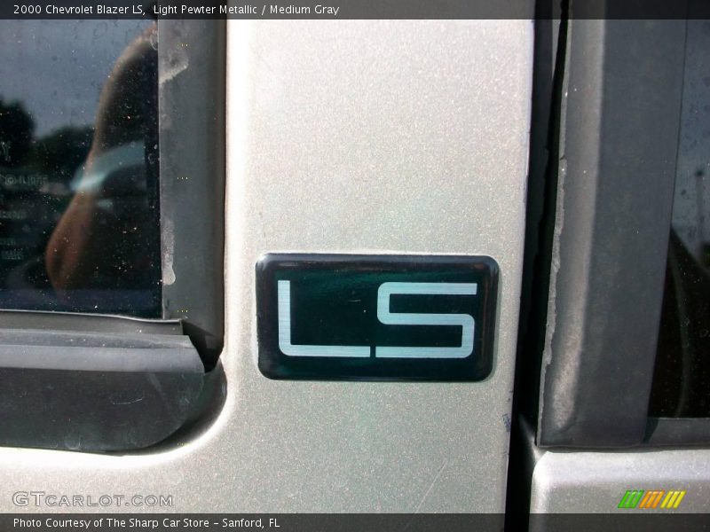 Light Pewter Metallic / Medium Gray 2000 Chevrolet Blazer LS