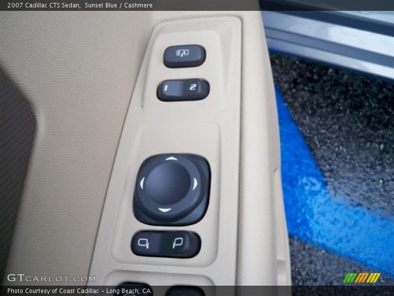 Sunset Blue / Cashmere 2007 Cadillac CTS Sedan