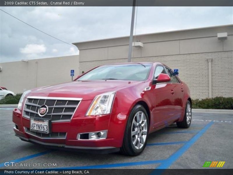 Crystal Red / Ebony 2009 Cadillac CTS Sedan