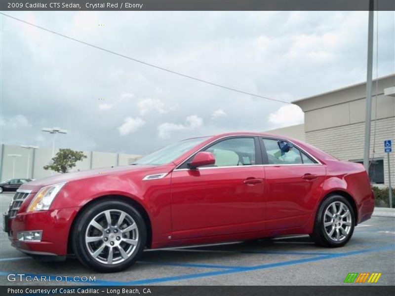 Crystal Red / Ebony 2009 Cadillac CTS Sedan