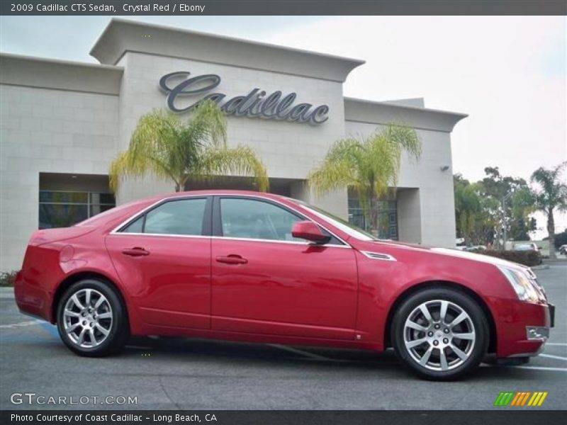 Crystal Red / Ebony 2009 Cadillac CTS Sedan