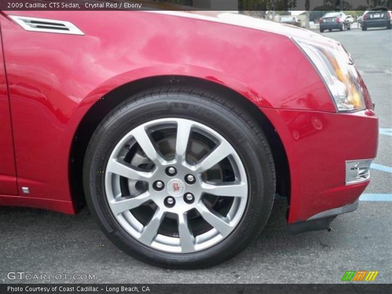 Crystal Red / Ebony 2009 Cadillac CTS Sedan