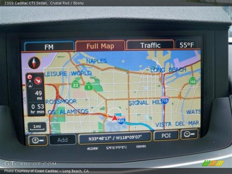 Crystal Red / Ebony 2009 Cadillac CTS Sedan