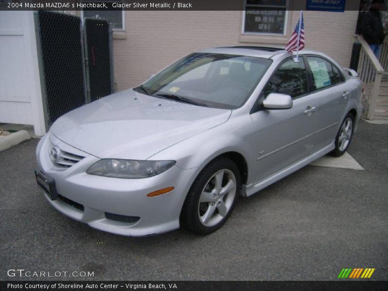 Glacier Silver Metallic / Black 2004 Mazda MAZDA6 s Hatchback