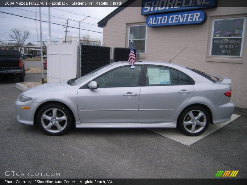 Glacier Silver Metallic / Black 2004 Mazda MAZDA6 s Hatchback