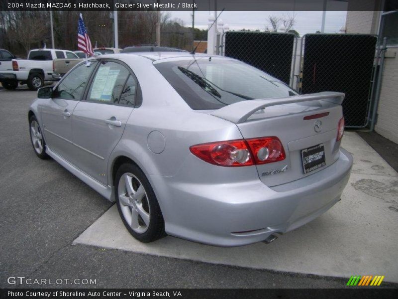 Glacier Silver Metallic / Black 2004 Mazda MAZDA6 s Hatchback