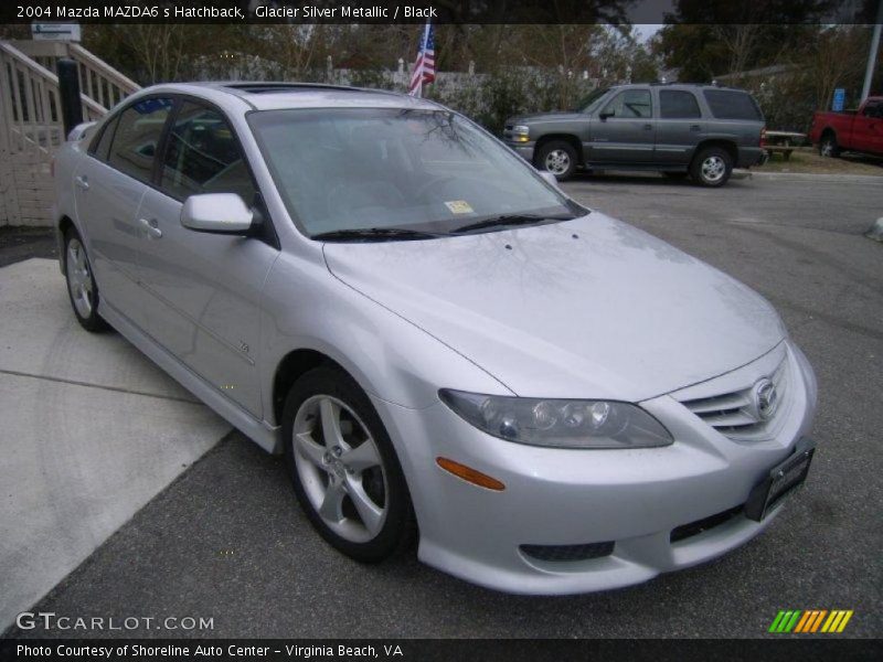 Glacier Silver Metallic / Black 2004 Mazda MAZDA6 s Hatchback