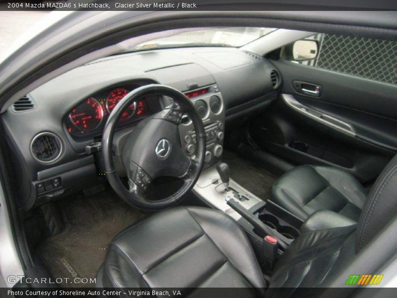 Glacier Silver Metallic / Black 2004 Mazda MAZDA6 s Hatchback