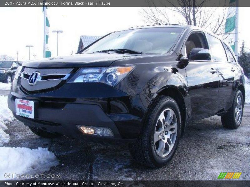 Formal Black Pearl / Taupe 2007 Acura MDX Technology