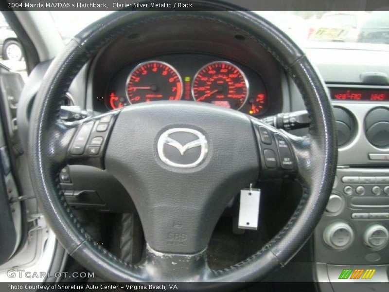 Glacier Silver Metallic / Black 2004 Mazda MAZDA6 s Hatchback
