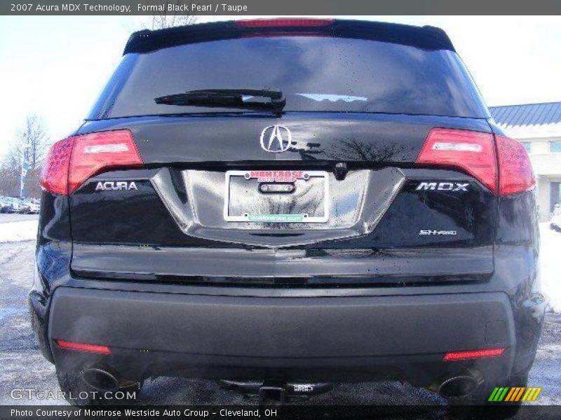 Formal Black Pearl / Taupe 2007 Acura MDX Technology