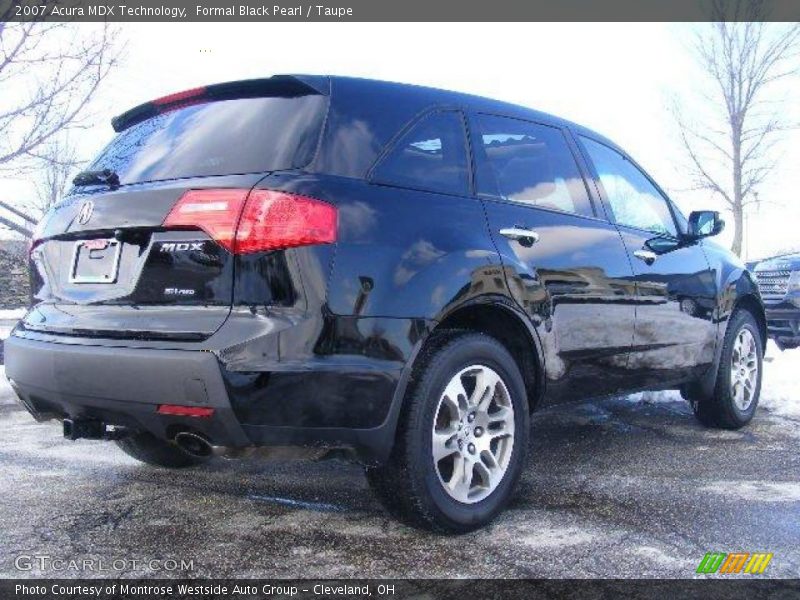 Formal Black Pearl / Taupe 2007 Acura MDX Technology