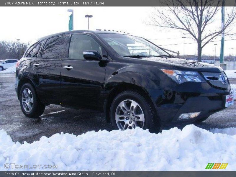 Formal Black Pearl / Taupe 2007 Acura MDX Technology
