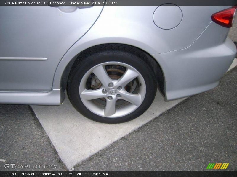 Glacier Silver Metallic / Black 2004 Mazda MAZDA6 s Hatchback