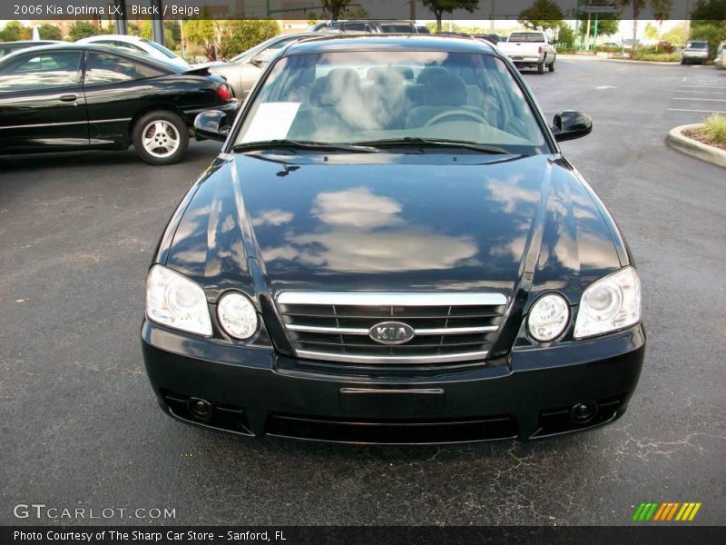 Black / Beige 2006 Kia Optima LX