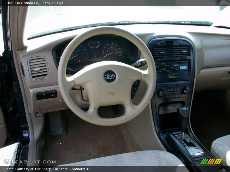 Black / Beige 2006 Kia Optima LX
