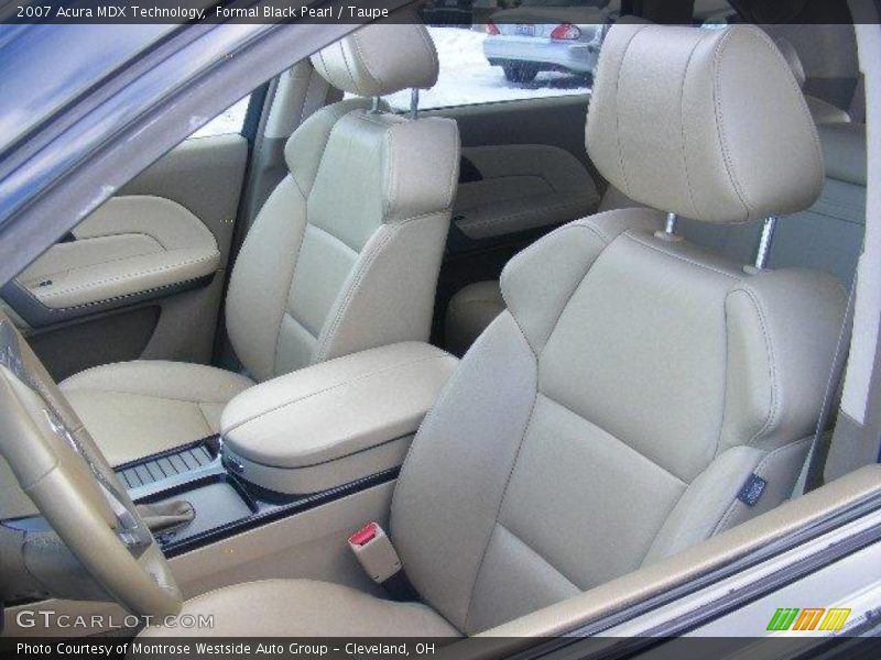 Formal Black Pearl / Taupe 2007 Acura MDX Technology