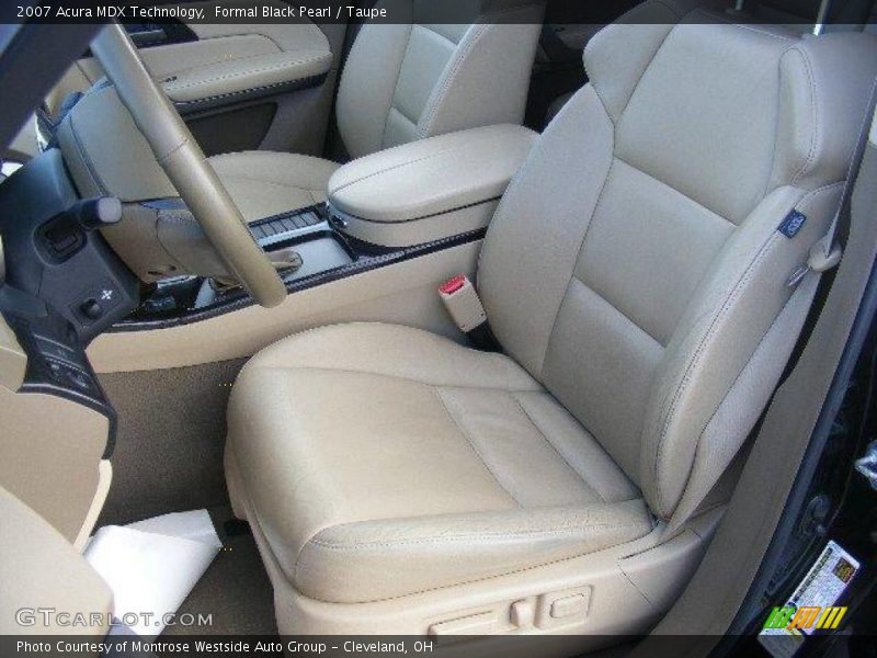 Formal Black Pearl / Taupe 2007 Acura MDX Technology