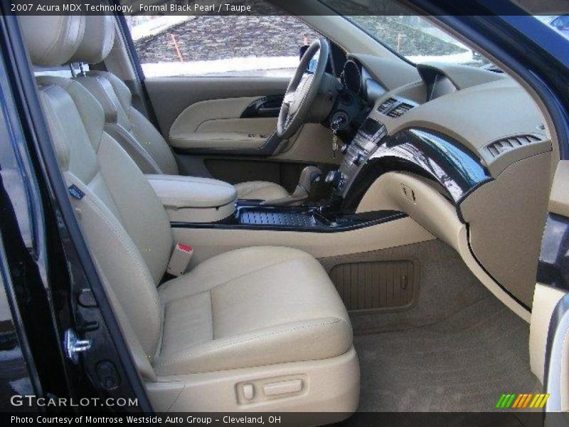 Formal Black Pearl / Taupe 2007 Acura MDX Technology