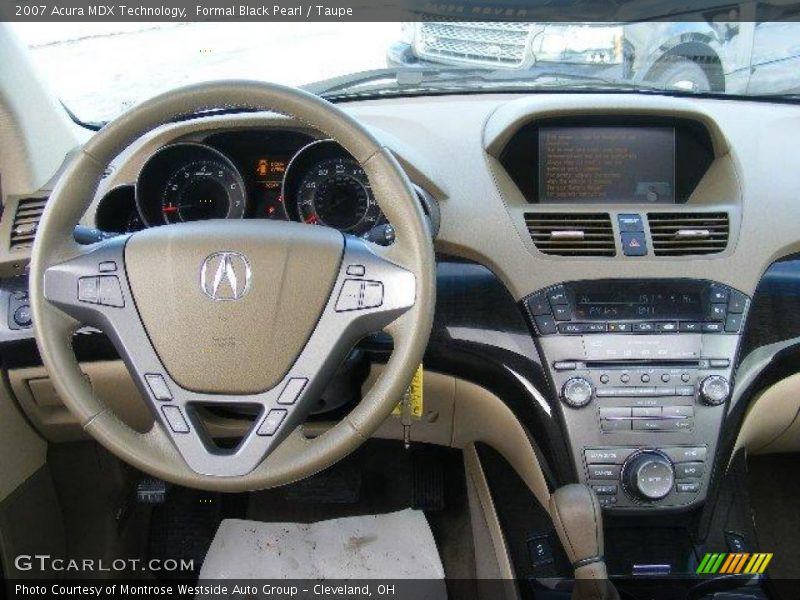 Formal Black Pearl / Taupe 2007 Acura MDX Technology