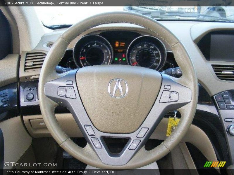 Formal Black Pearl / Taupe 2007 Acura MDX Technology