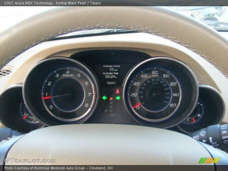 Formal Black Pearl / Taupe 2007 Acura MDX Technology