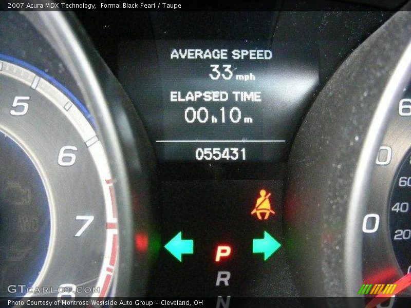 Formal Black Pearl / Taupe 2007 Acura MDX Technology