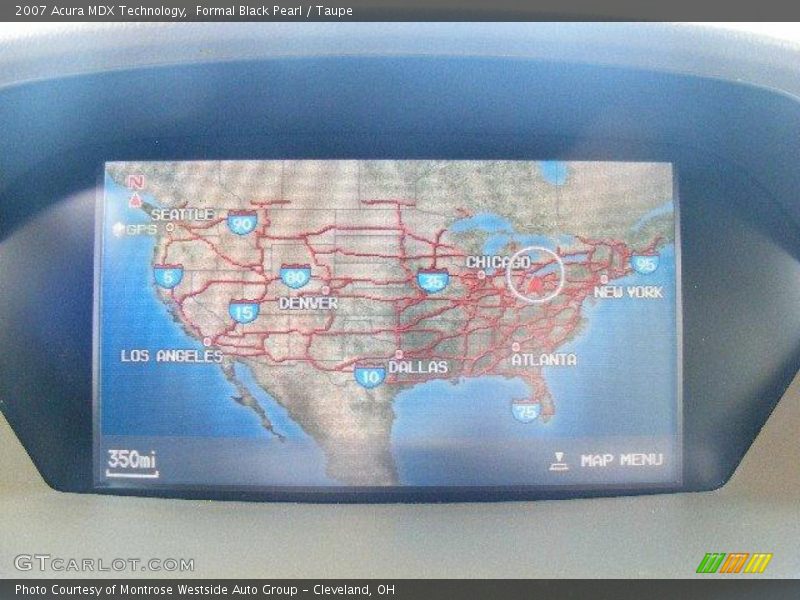 Formal Black Pearl / Taupe 2007 Acura MDX Technology