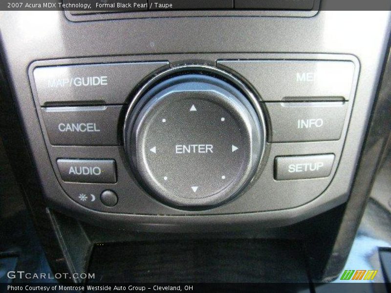 Formal Black Pearl / Taupe 2007 Acura MDX Technology