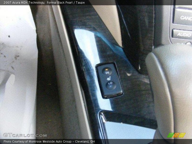 Formal Black Pearl / Taupe 2007 Acura MDX Technology
