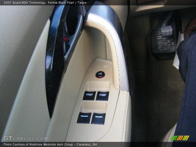Formal Black Pearl / Taupe 2007 Acura MDX Technology
