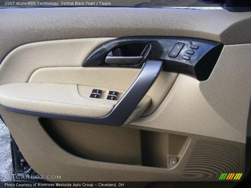 Formal Black Pearl / Taupe 2007 Acura MDX Technology