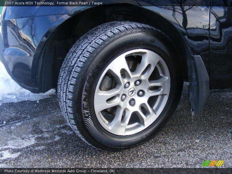 Formal Black Pearl / Taupe 2007 Acura MDX Technology