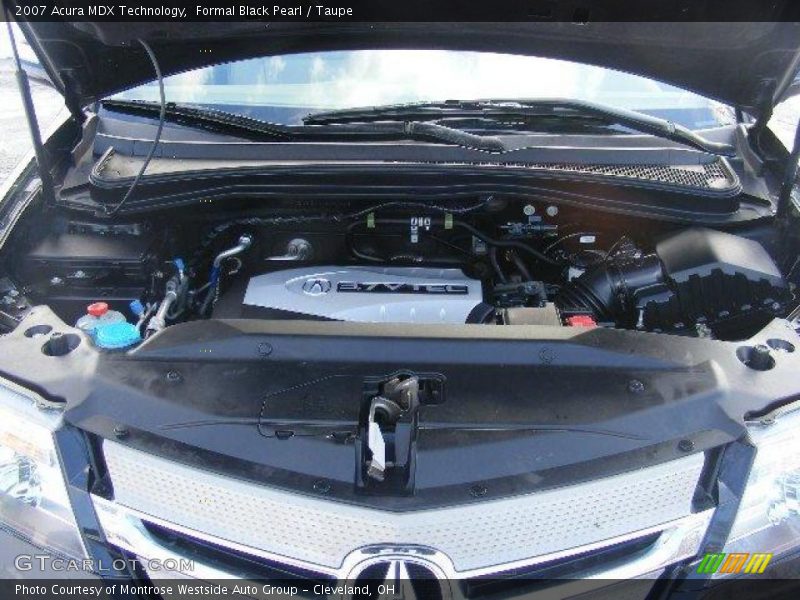 Formal Black Pearl / Taupe 2007 Acura MDX Technology