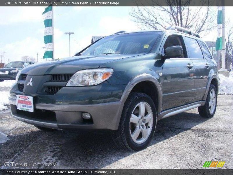 Lofty Green Pearl / Sandblast Beige 2005 Mitsubishi Outlander XLS