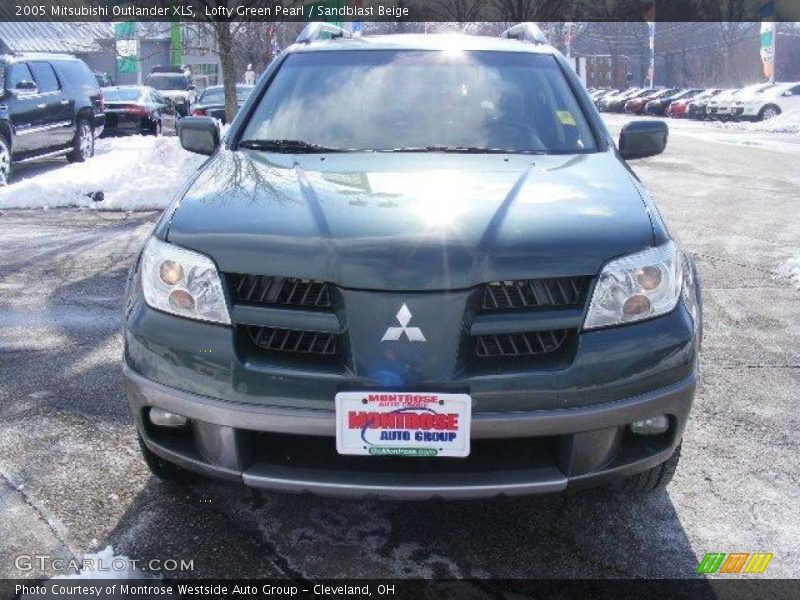 Lofty Green Pearl / Sandblast Beige 2005 Mitsubishi Outlander XLS