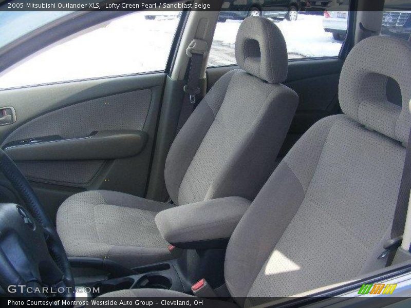 Lofty Green Pearl / Sandblast Beige 2005 Mitsubishi Outlander XLS