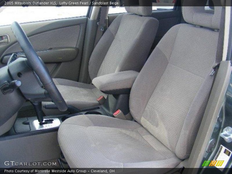 Lofty Green Pearl / Sandblast Beige 2005 Mitsubishi Outlander XLS